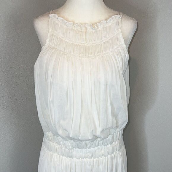 Three Graces White Cotton Maxi Size 6 - Picture 3 of 16